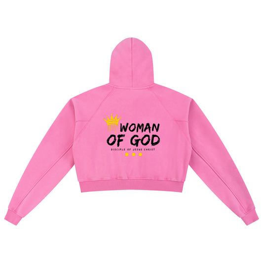 EMET Washed Cropped Hoodie